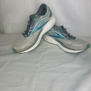 Brooks Gray and Blue Athletic Shoes